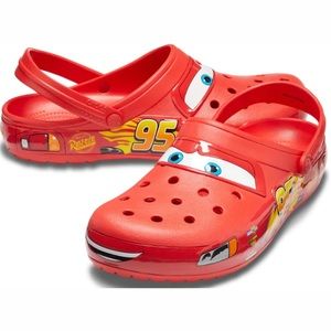 Crocs Classic Clogs Lightning McQueen Disney Cars Limited Red Men's Size 10 New